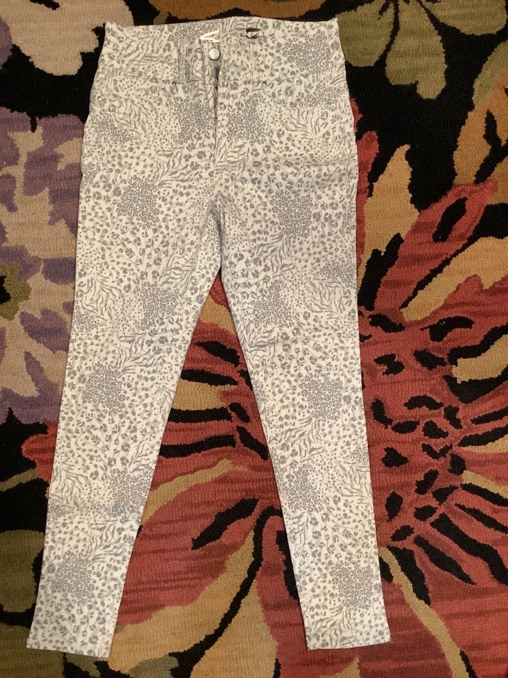 White Animal print Seven7 Jean